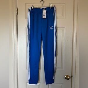 adidas Royal Blue Trefoil Joggers with White Stripes XL teens - M women